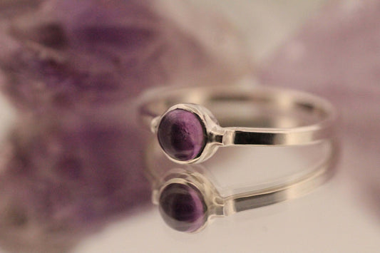 Silver Amethyst Ring