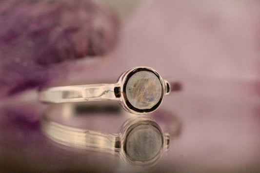 Silver Moonstone Ring